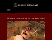 Tablet Screenshot of ceramictattooart.com